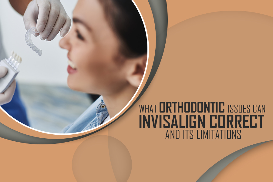 What orthodontic issues can Invisalign correct and its limitations?